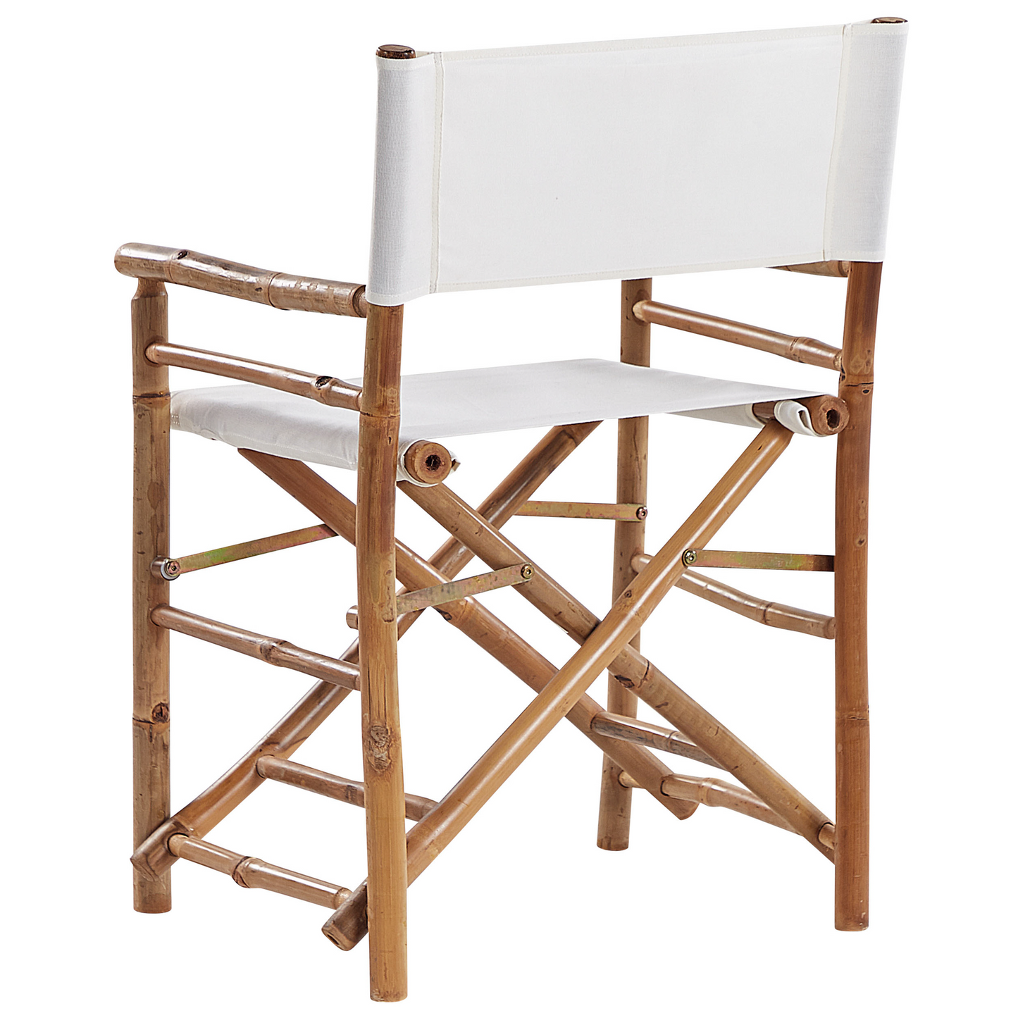 Set Of 2 Natural Wood Folding Directors Chairs With Side Table For Indoor And Outdoor Use