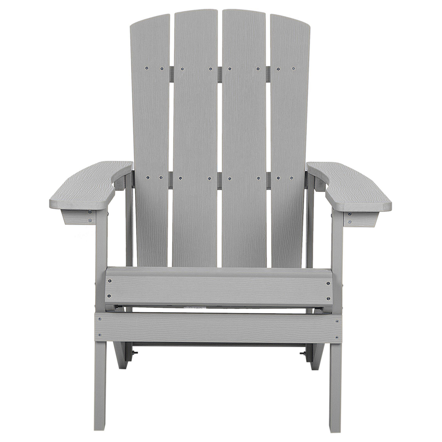 Garden Chair With Footstool Light Grey Weatherproof