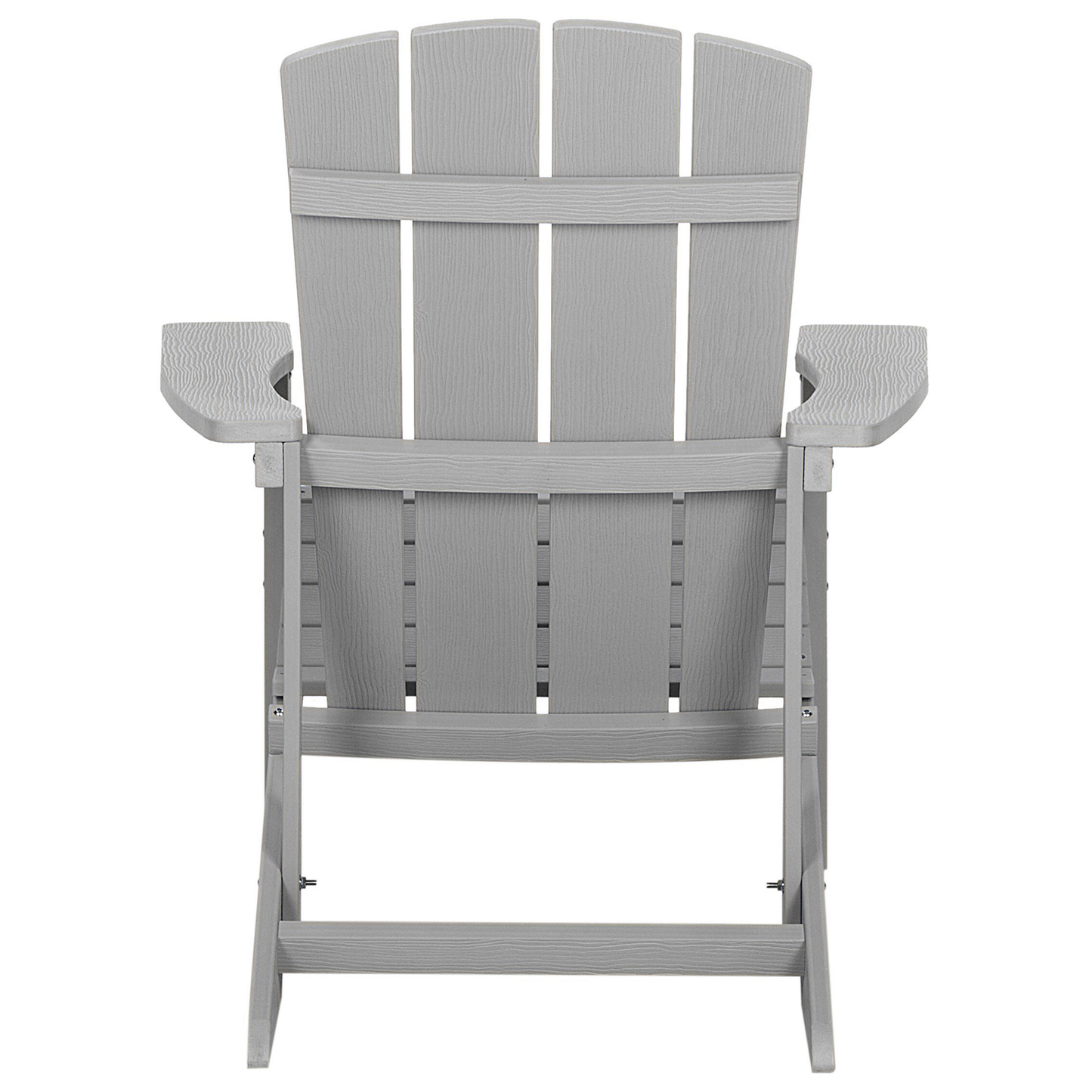 Garden Chair With Footstool Light Grey Weatherproof