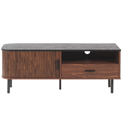 NovaHome TV Stand 54 Inch Retro Sliding Cabinet With Cable Management