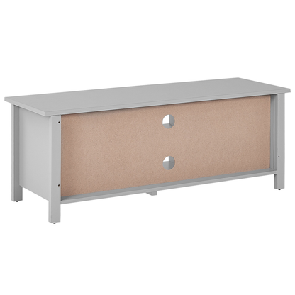 HomeCraft TV Stand Light Grey MDF Up To 54 Inch Rustic Cabinet