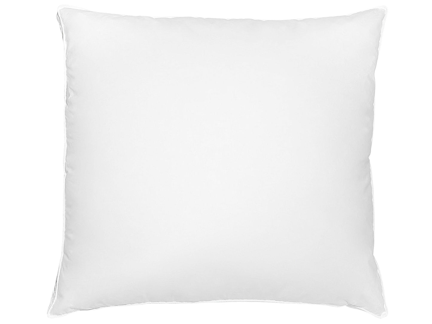 Bedding Cotton Duck Down Bed Pillow 80 x 80cm White Medium Soft