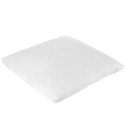 Bedding Cotton Duck Down Bed Pillow 80 x 80cm White Medium Soft
