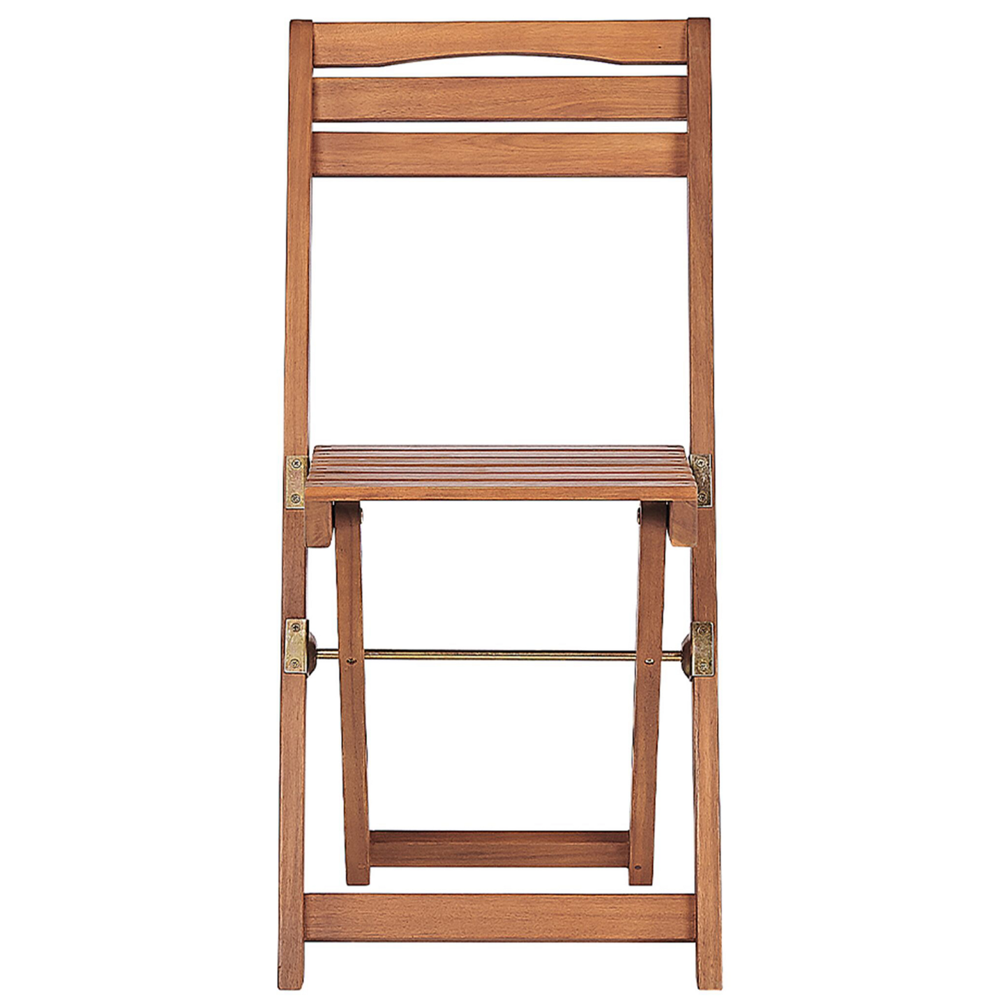 Acacia Wood Bistro Set Light Colour Extending Table With Two Folding Chairs 80 x 95cm Rustic Balcony Garden