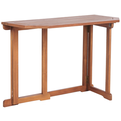 Balcony Table Acacia Wood 110 x 47cm Adjustable Folding