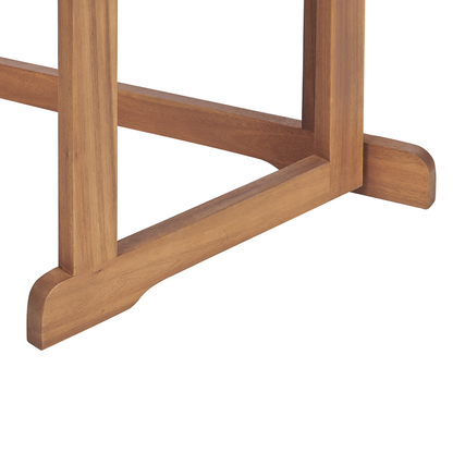 Balcony Table Acacia Wood 110 x 47cm Adjustable Folding