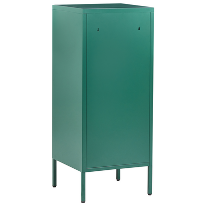 Green Metal Durable 2 Door Storage Cabinet With Four Shelves For Home Office