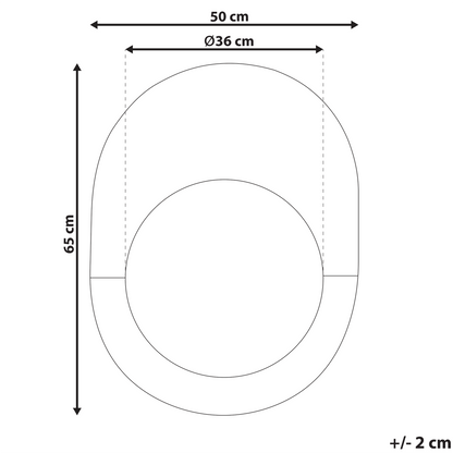 Home Rose Gold Marble Oval Wall Mirror 65 x 50cm