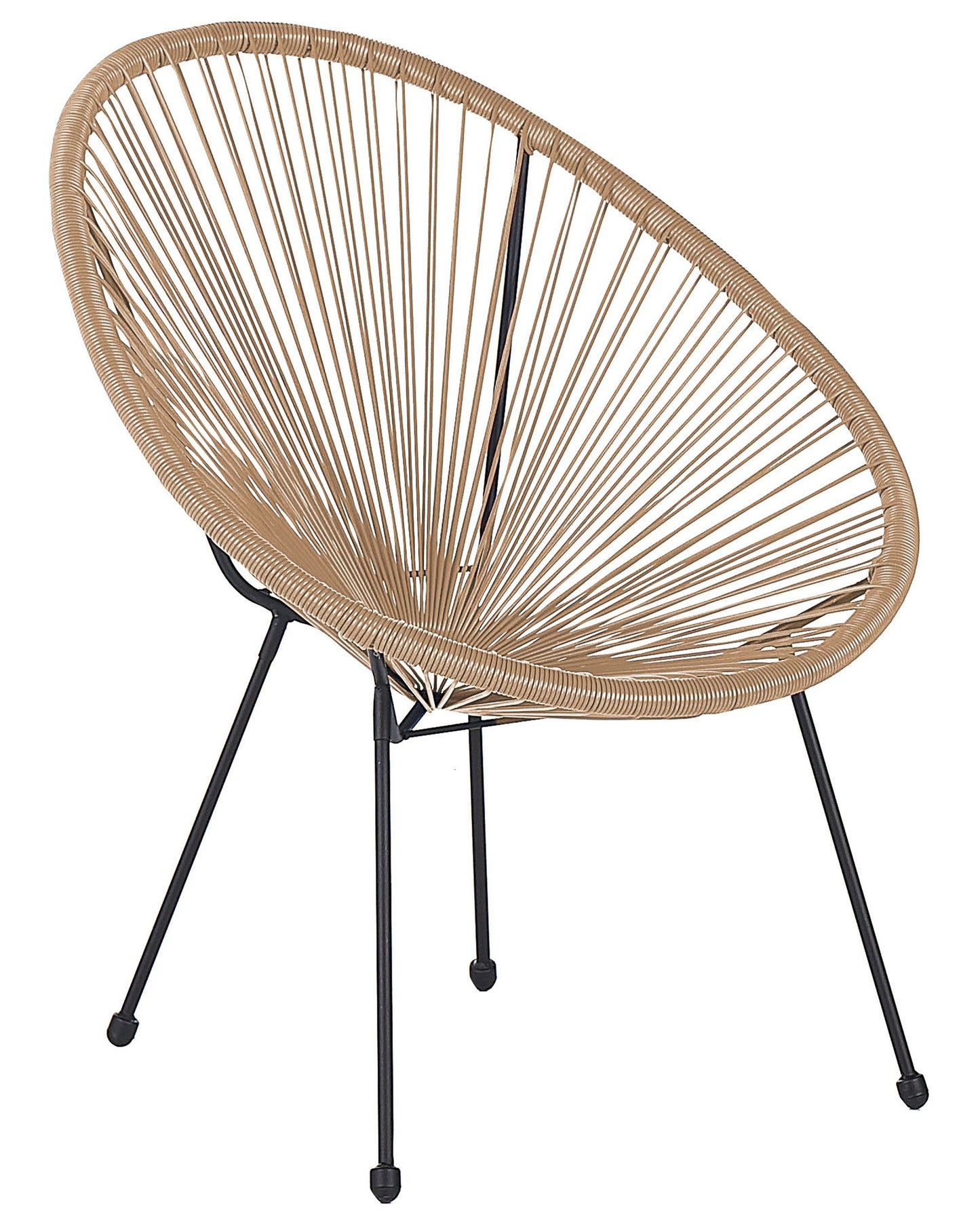 Papasan Garden Chair Natural PE Rattan Modern Design