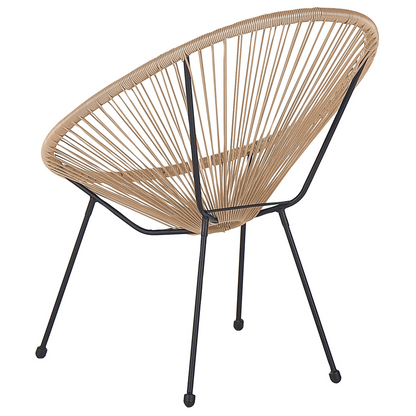 Papasan Garden Chair Natural PE Rattan Modern Design