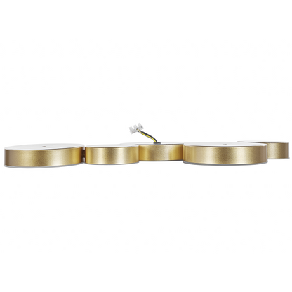 Gold 5 Light LED Ceiling Lamp Integrated Iron Frame