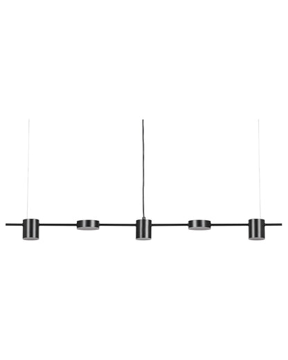 Pendant Lamp Black Aluminum Iron Round Track Light