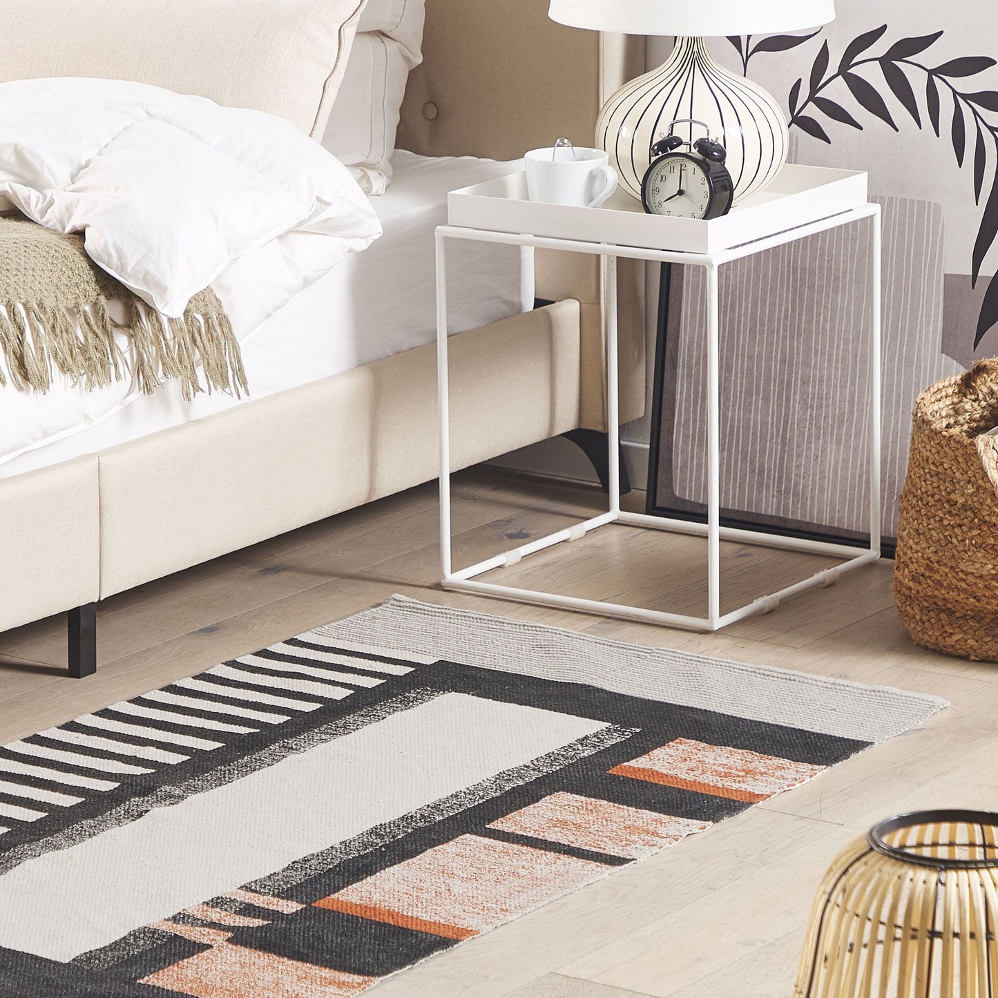Multicolour Cotton Area Rug 80 x 150cm Handwoven