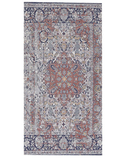 Home Multicolor Area Rug 80 x 150cm Distressed Oriental Pattern