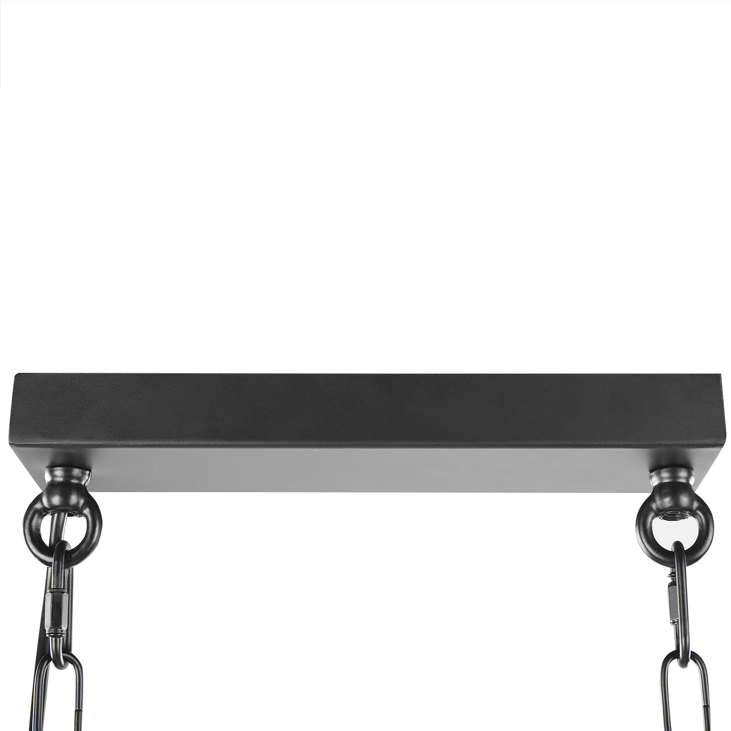 Pendant Lamp Black Cage Frame 117cm Glass Shades