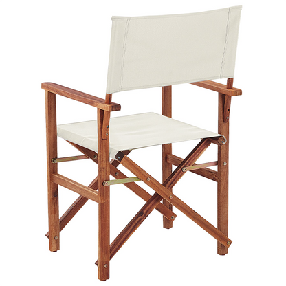 Acacia Living Garden Director's Chairs 2 Dark Wood Geometric Folding