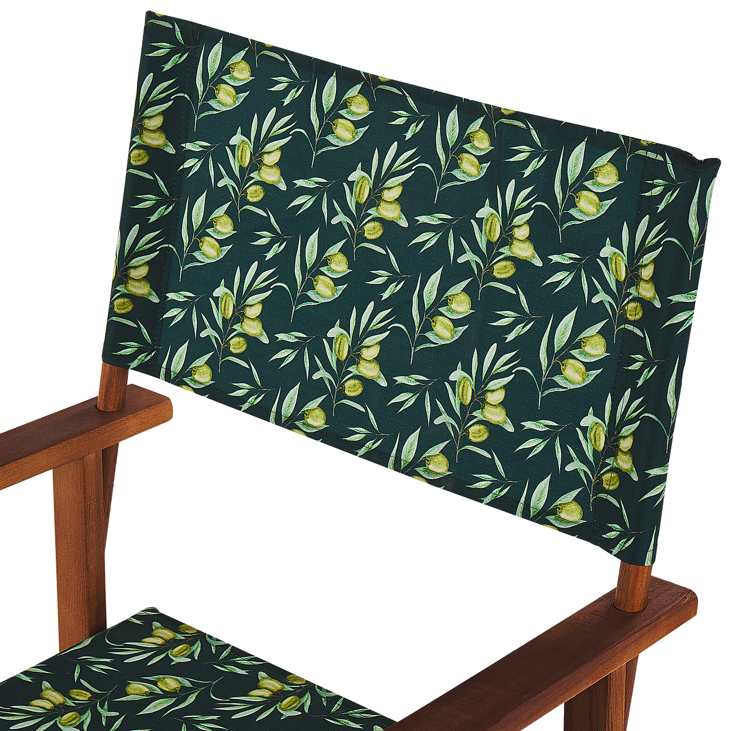 Acacia Garden Director's Chairs Set of 2 Dark Brown With Grey Fabric Sling Replacement