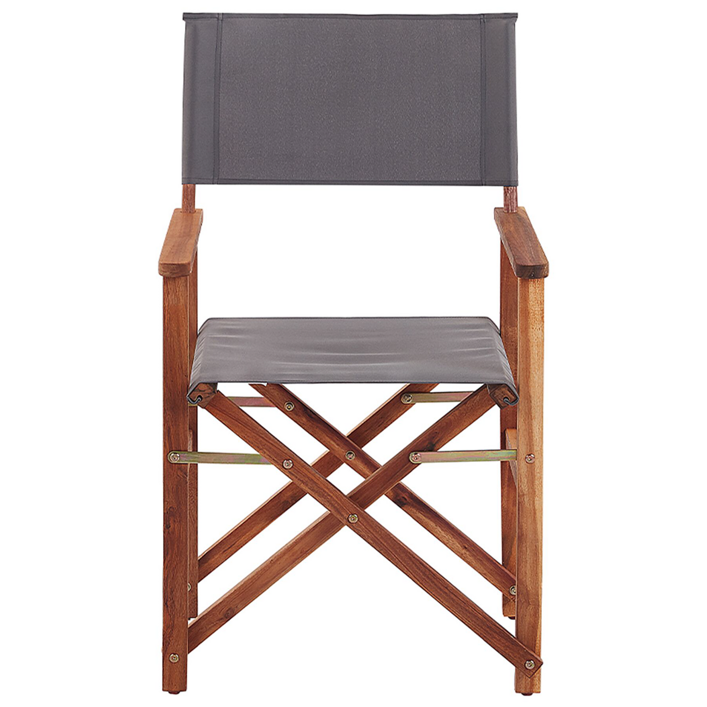 Acacia Garden Director's Chairs Set of 2 Dark Brown With Grey Fabric Sling Replacement