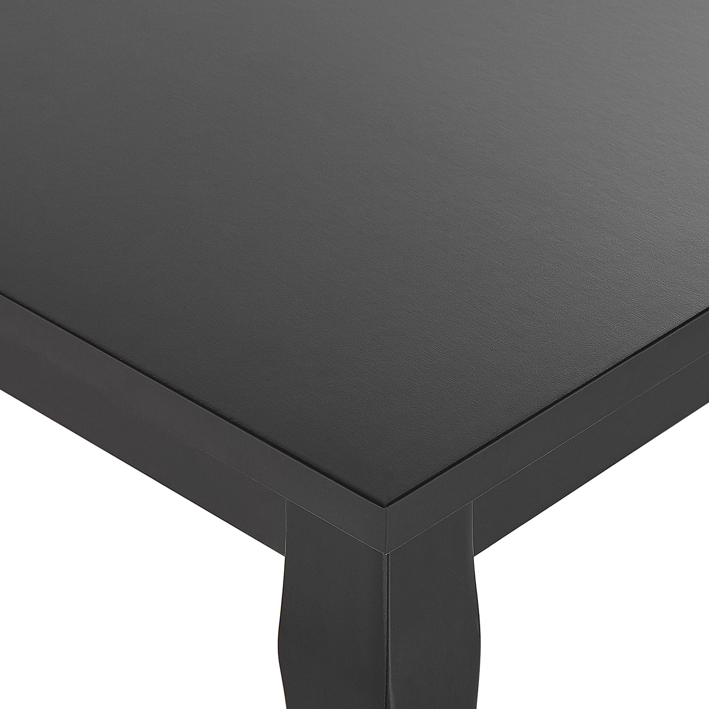 Maison Chic Coffee Table Black MDF Top With Pine Wood Cabriole Legs 80x40 cm Shabby Chic