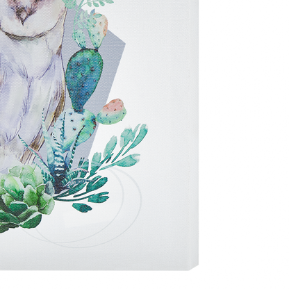 Art Prints Set Of 3 Polyester Canvas Multicolour 30 x 30