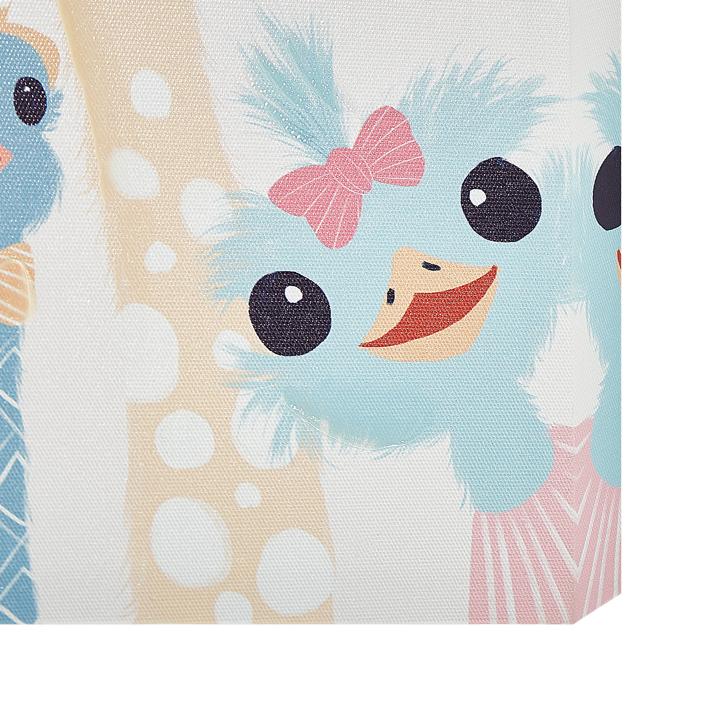Kids Canvas Set Of 3 Multicolour 30 x 30cm Prints With Mounting Hooks