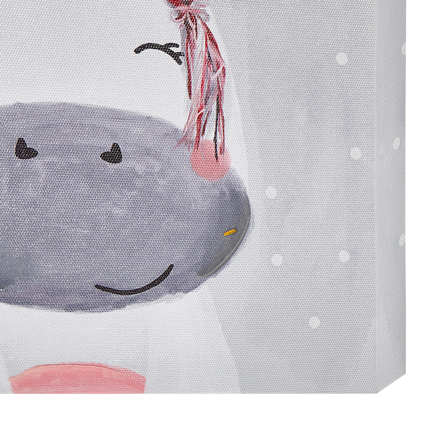 Kids Art Prints Set 3 Grey Pink 30 x 30cm With Hooks