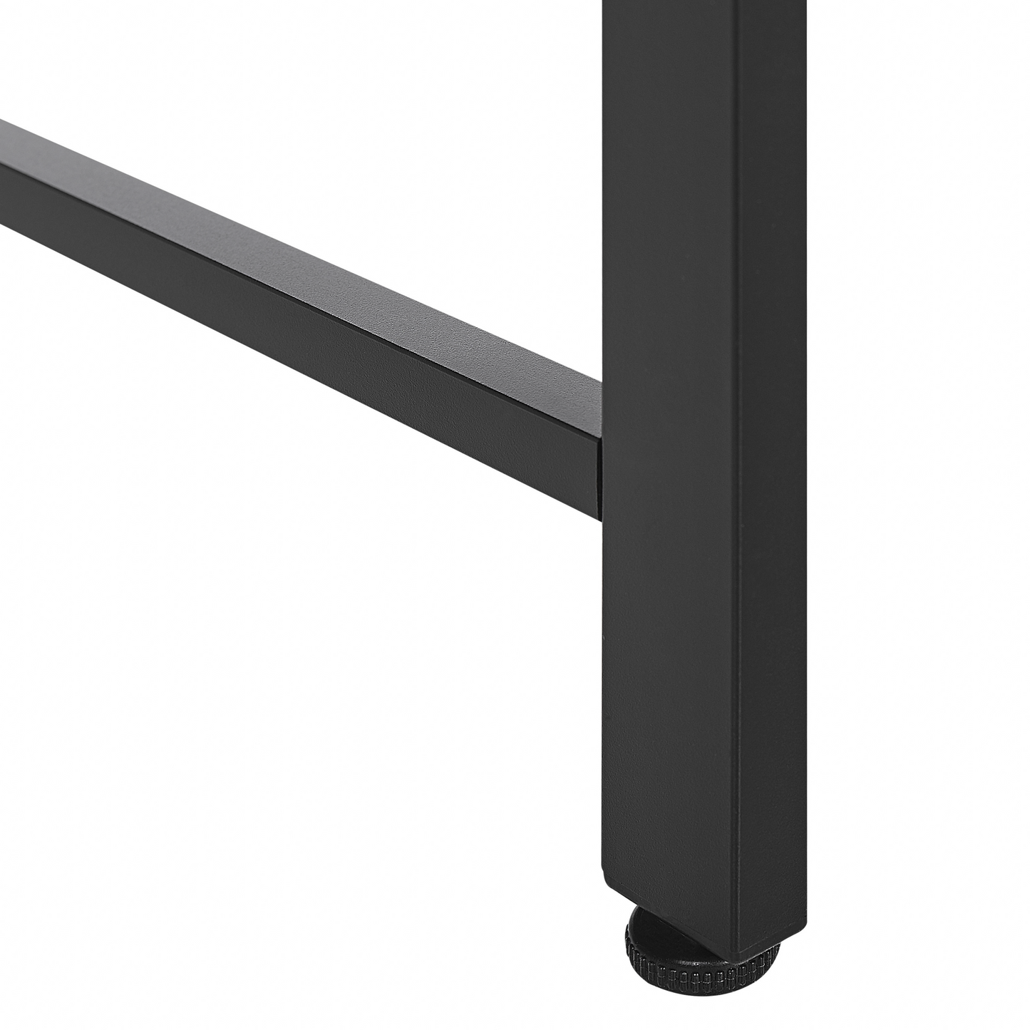 Desk Black With Dark Wood Top And Memo Board 60 x 118cm For Modern Home Office