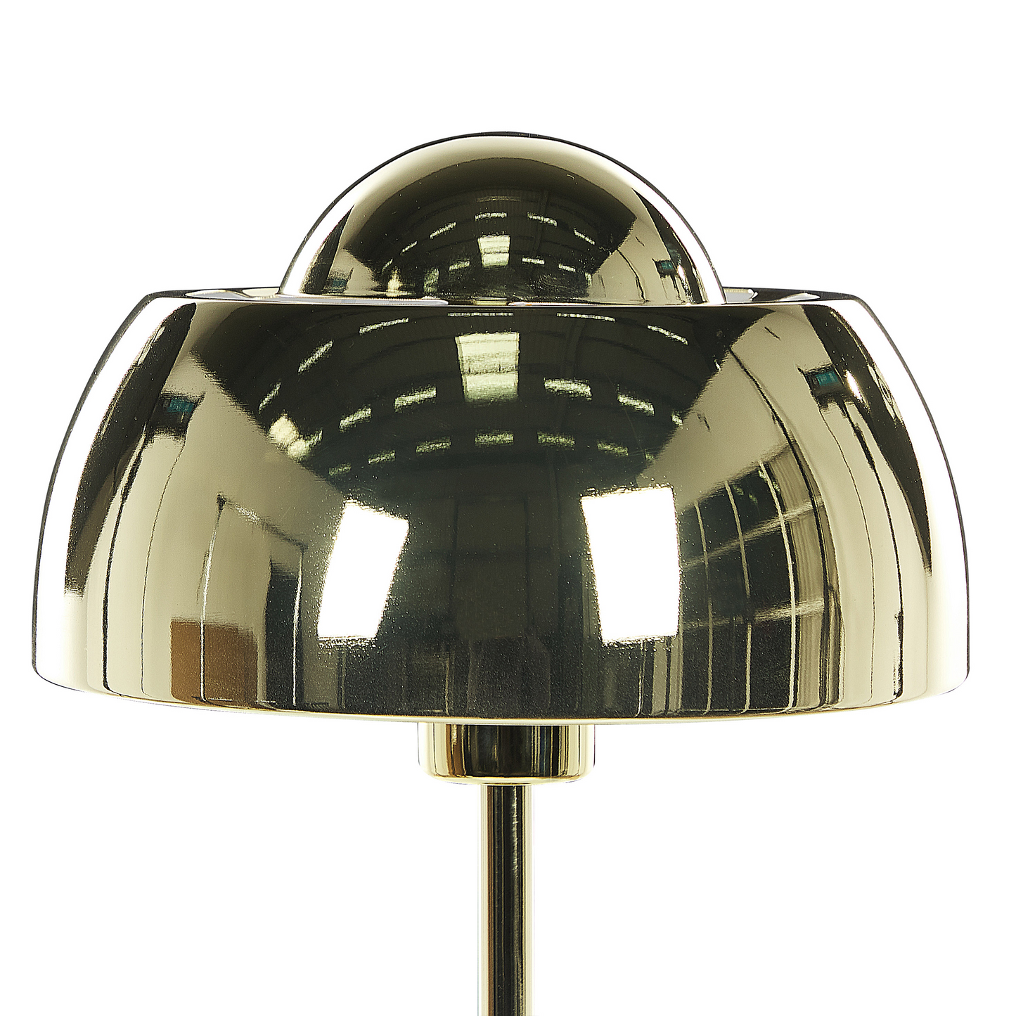 Bedside Table Lamp Glam Gold Dome Shade With Round Base