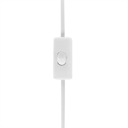 Blue Ceramic Base Table Lamp With White Fabric Shade 66cm Classic Bedside Light