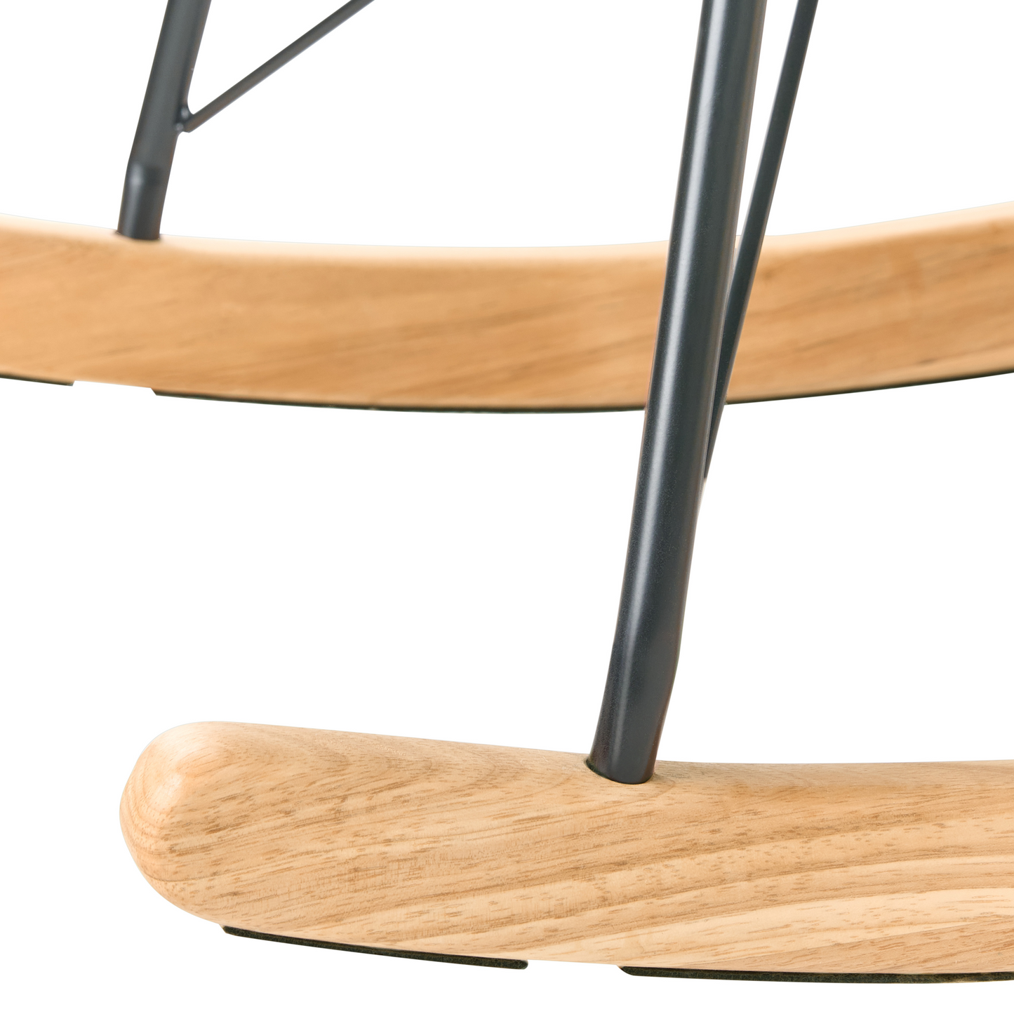 Velvet Haven Pink Velvet Rocking Chair With Metal Legs