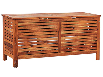 Acacia Storage Box With Lid 130 x 64 Dark Brown