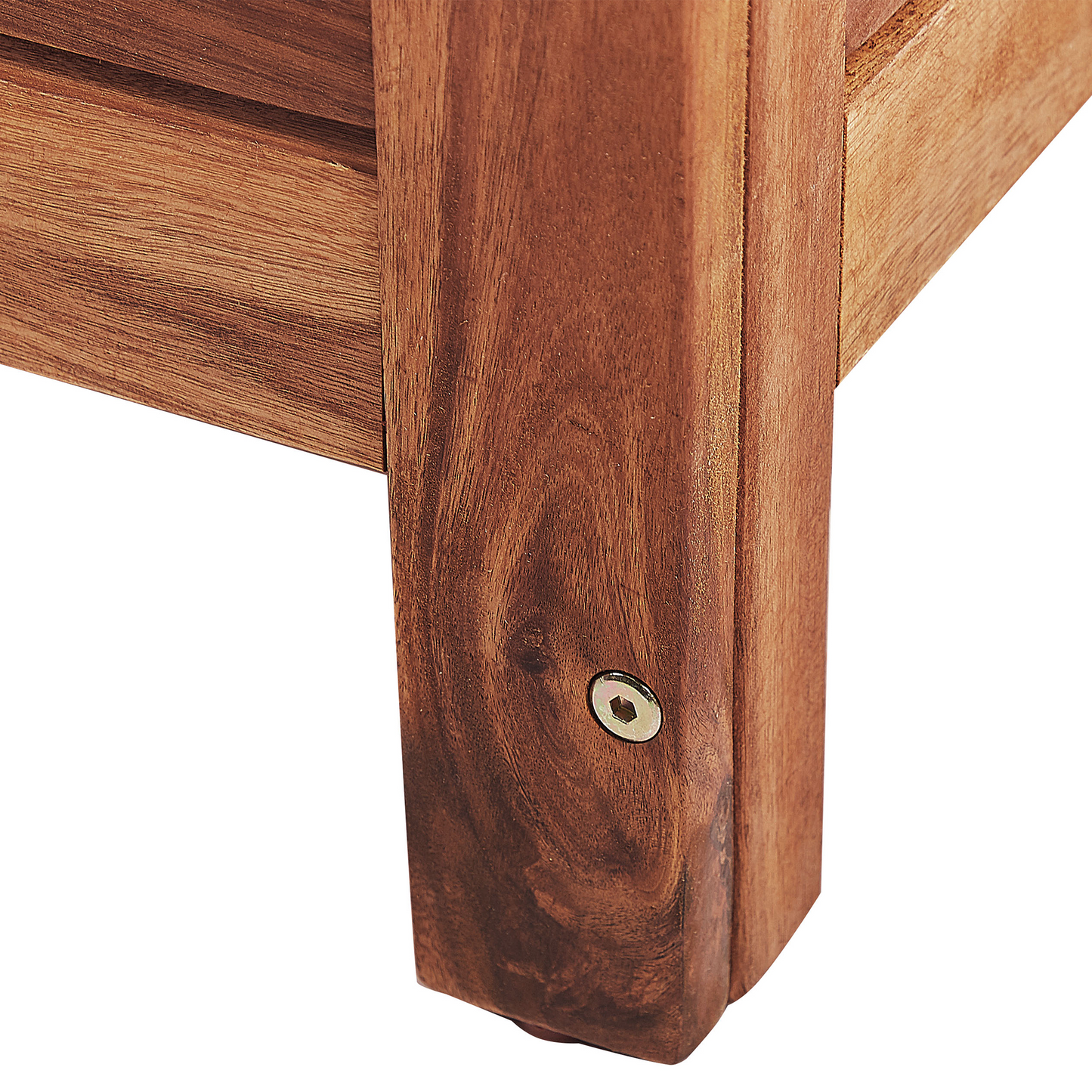 Acacia Storage Box With Lid 130 x 64 Dark Brown