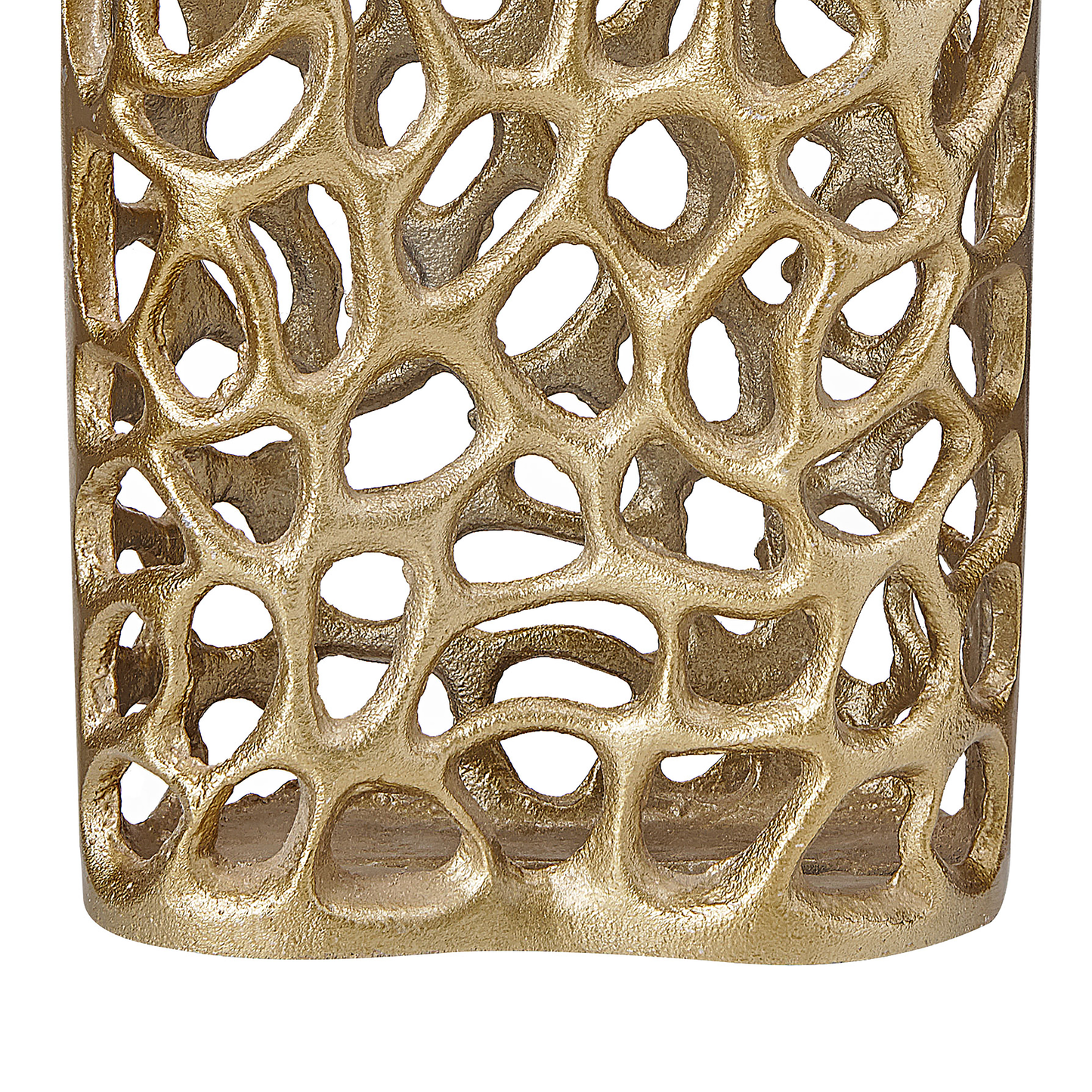 Home Gold Openwork Narrow Table Vase