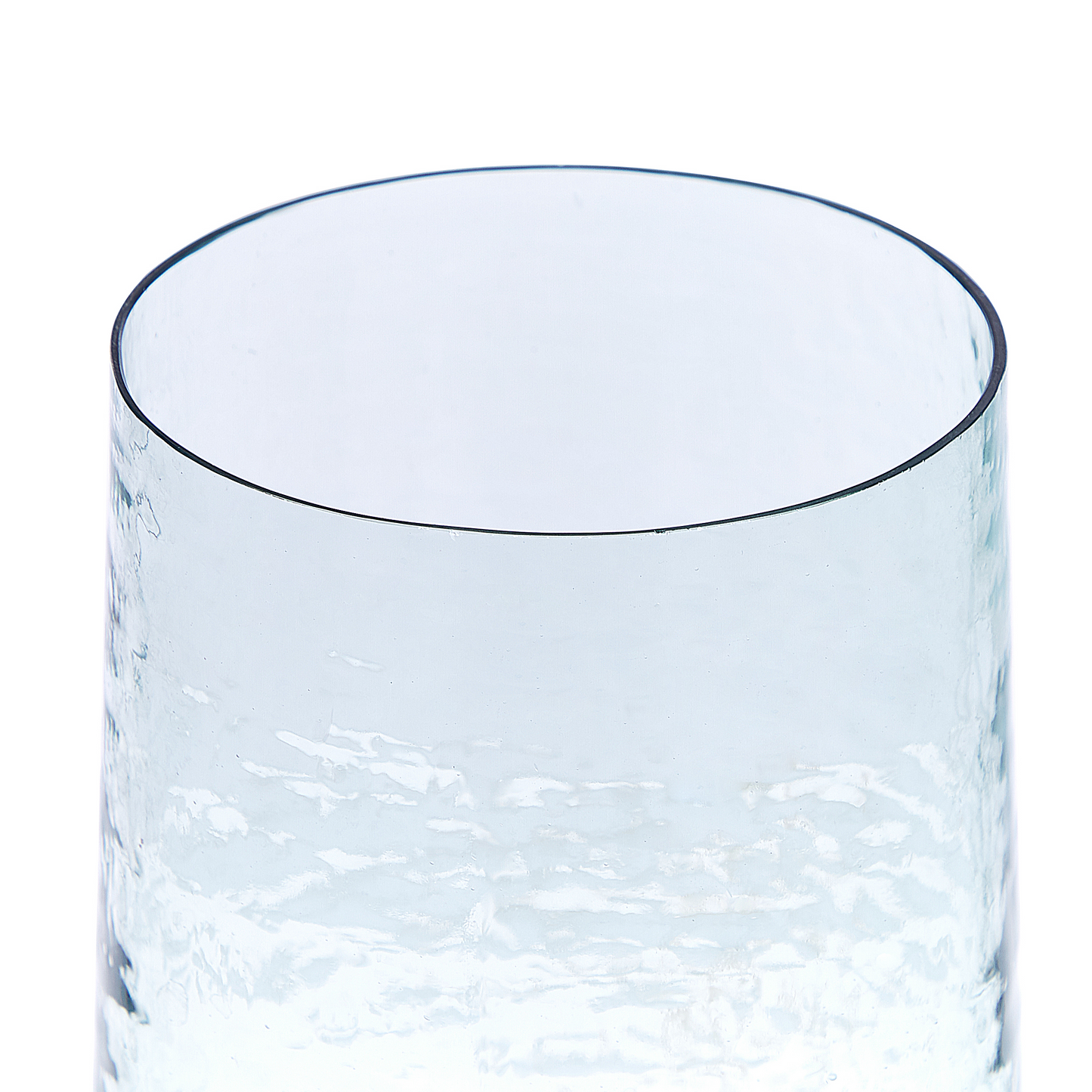 Set of 2 Vases Minimalist Clear Glass Decor