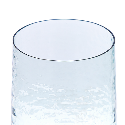 Set of 2 Vases Minimalist Clear Glass Decor