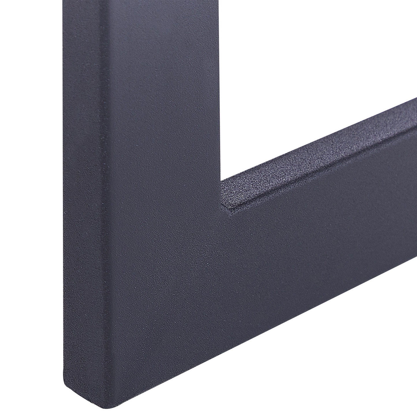 Lumina Home Office Desk Light Brown Top With Black MDF And Steel Frame 2 Hidden Drawers 120x55 cm