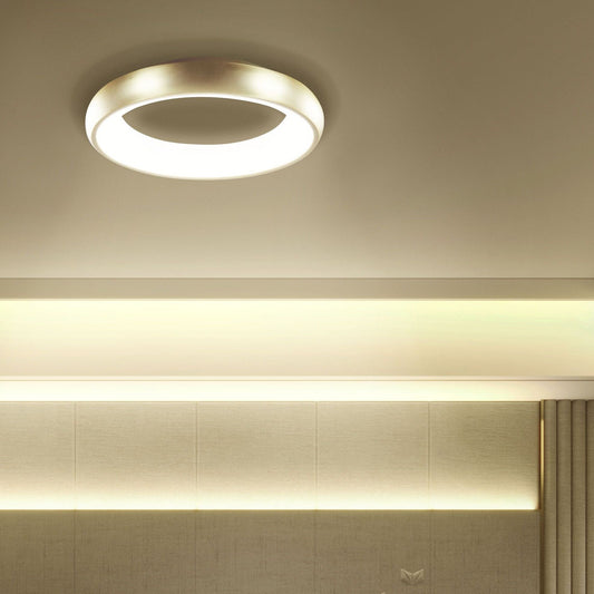 Lighting Gold Ceiling Lamp With Integrated LED Round Modern