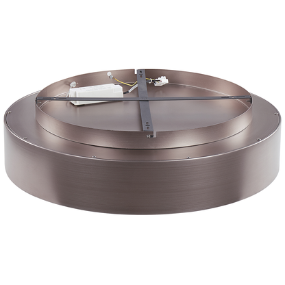 Ceiling Lamp Light Brown Integrated LED Round Modern