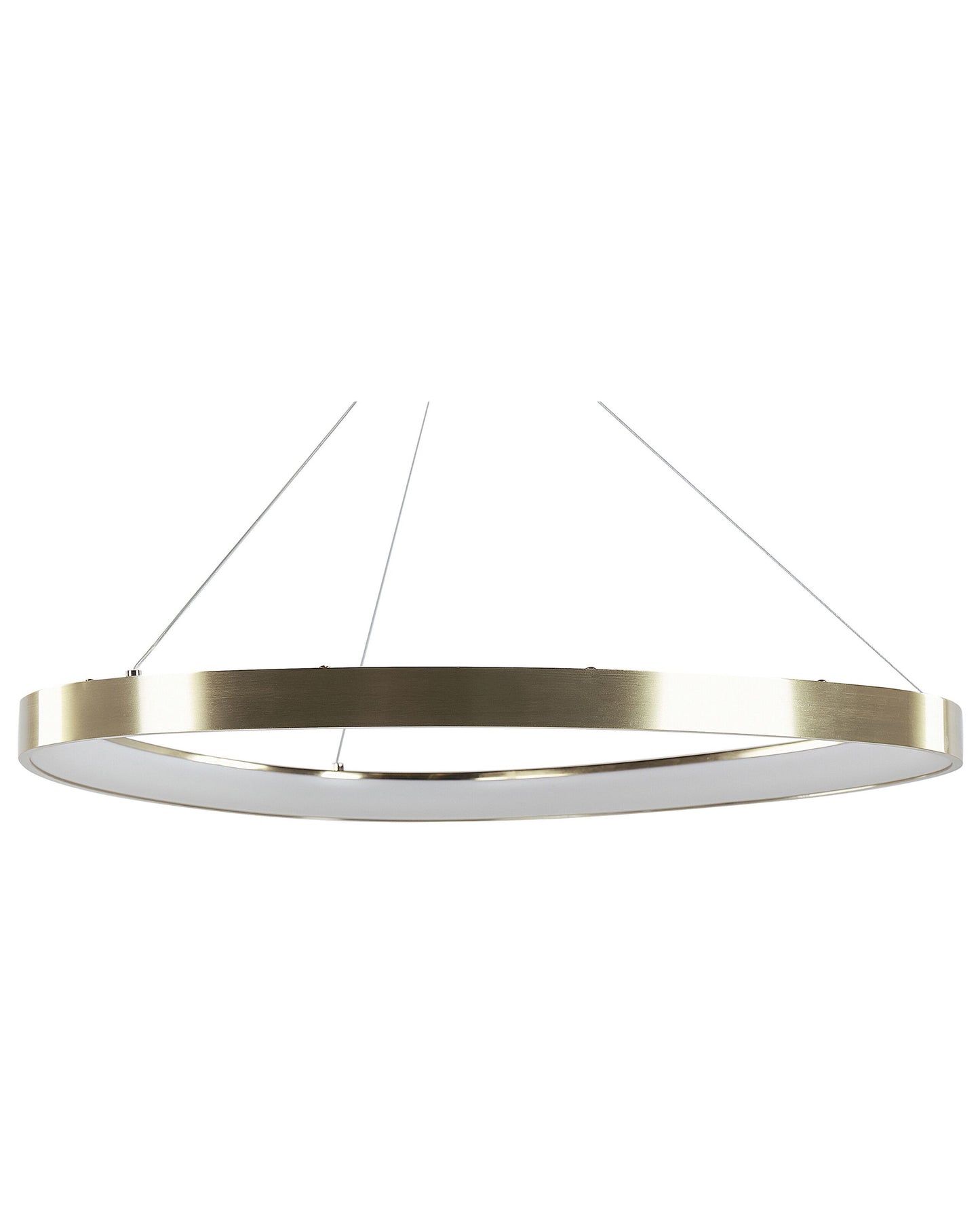 Pendant Lamp Gold Round Integrated LED Modern Glamour