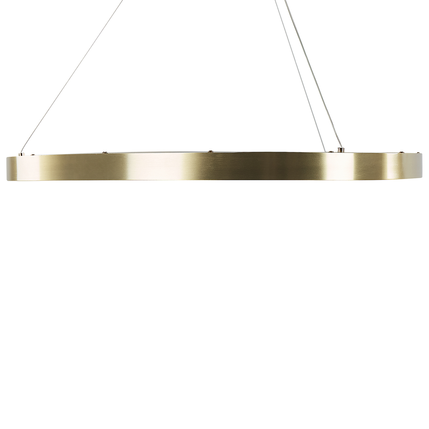 Pendant Lamp Gold Round Integrated LED Modern Glamour