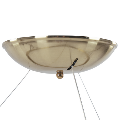 Pendant Lamp Gold Round Integrated LED Modern Glamour