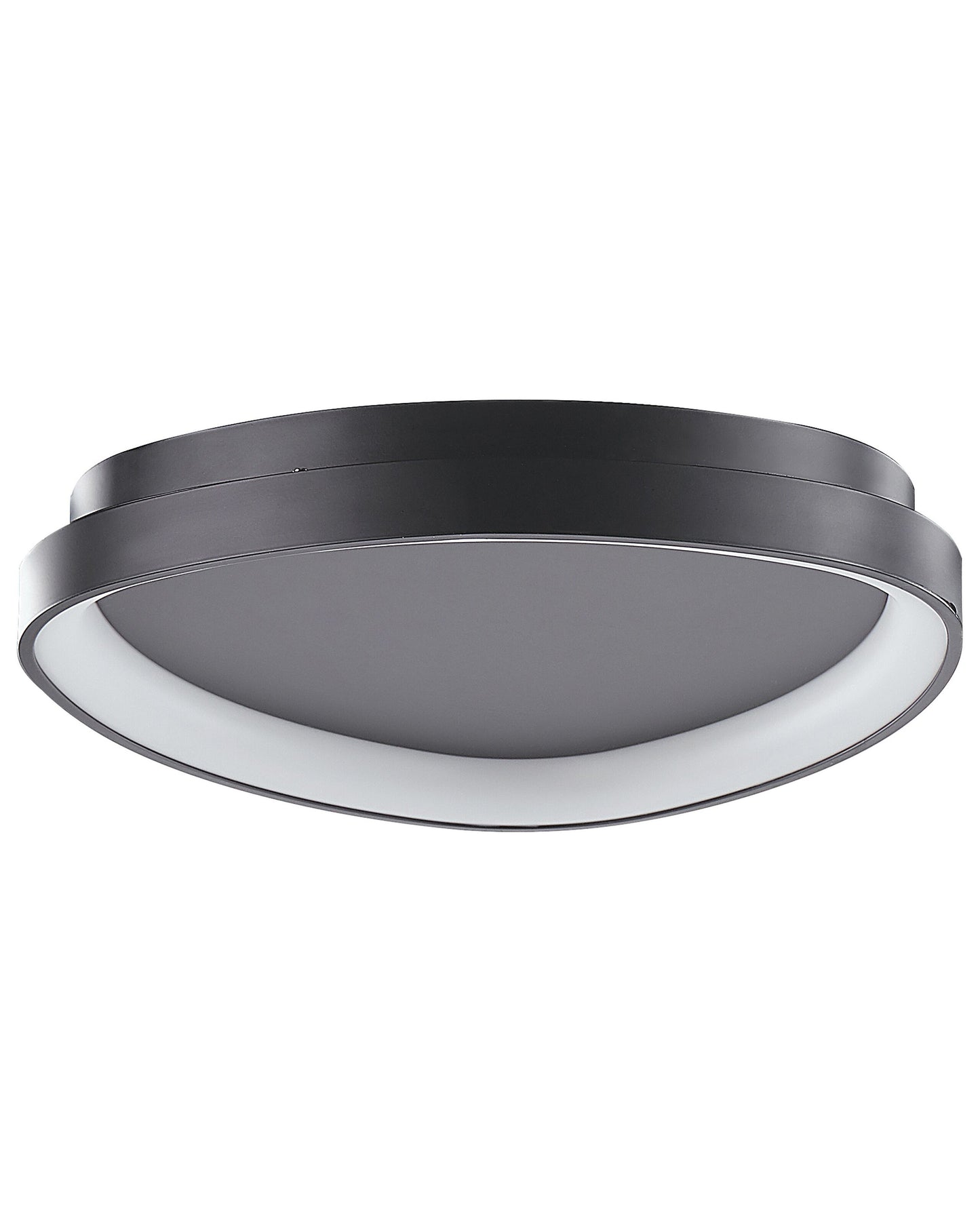 Ceiling Lamp Black Steel Acrylic Integrated LED Triangle