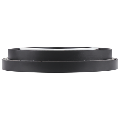 Ceiling Lamp Black Steel Acrylic Integrated LED Triangle