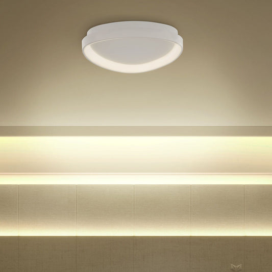 Triangle White Ceiling Lamp With Integrated LED