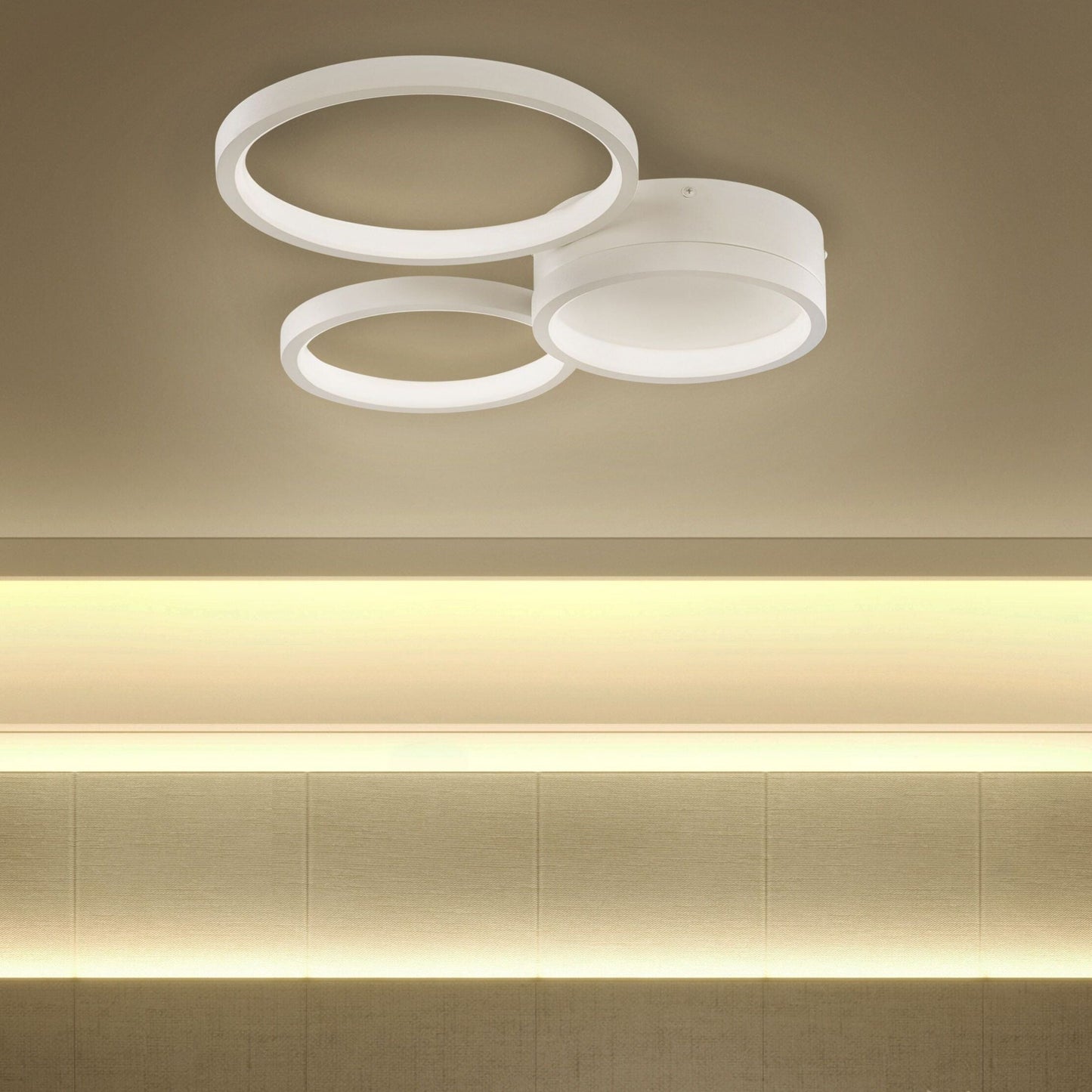 Lighting Ceiling Lamp Integrated LED White Three Shades