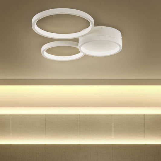 Lighting Ceiling Lamp Integrated LED White Three Shades