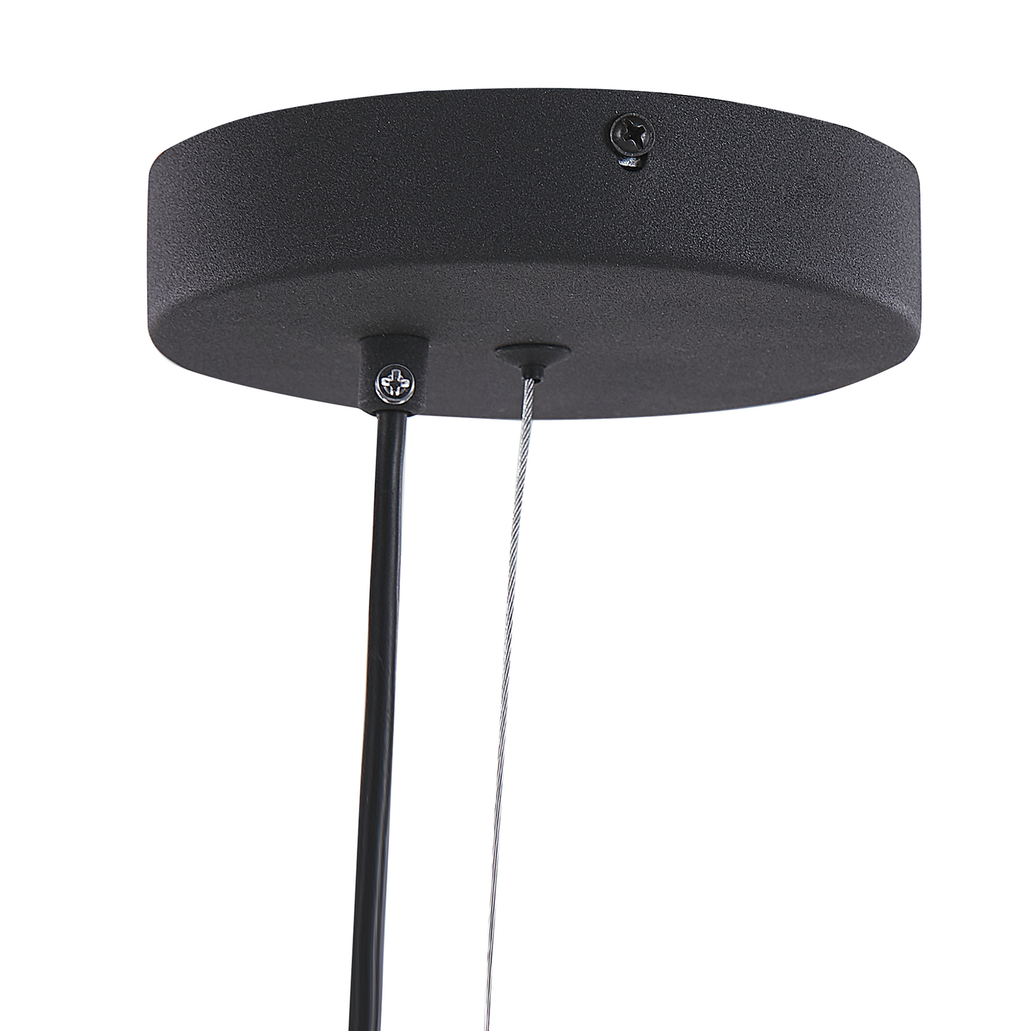 Pendant Lamp Black Brass Steel 4 Light Integrated LED