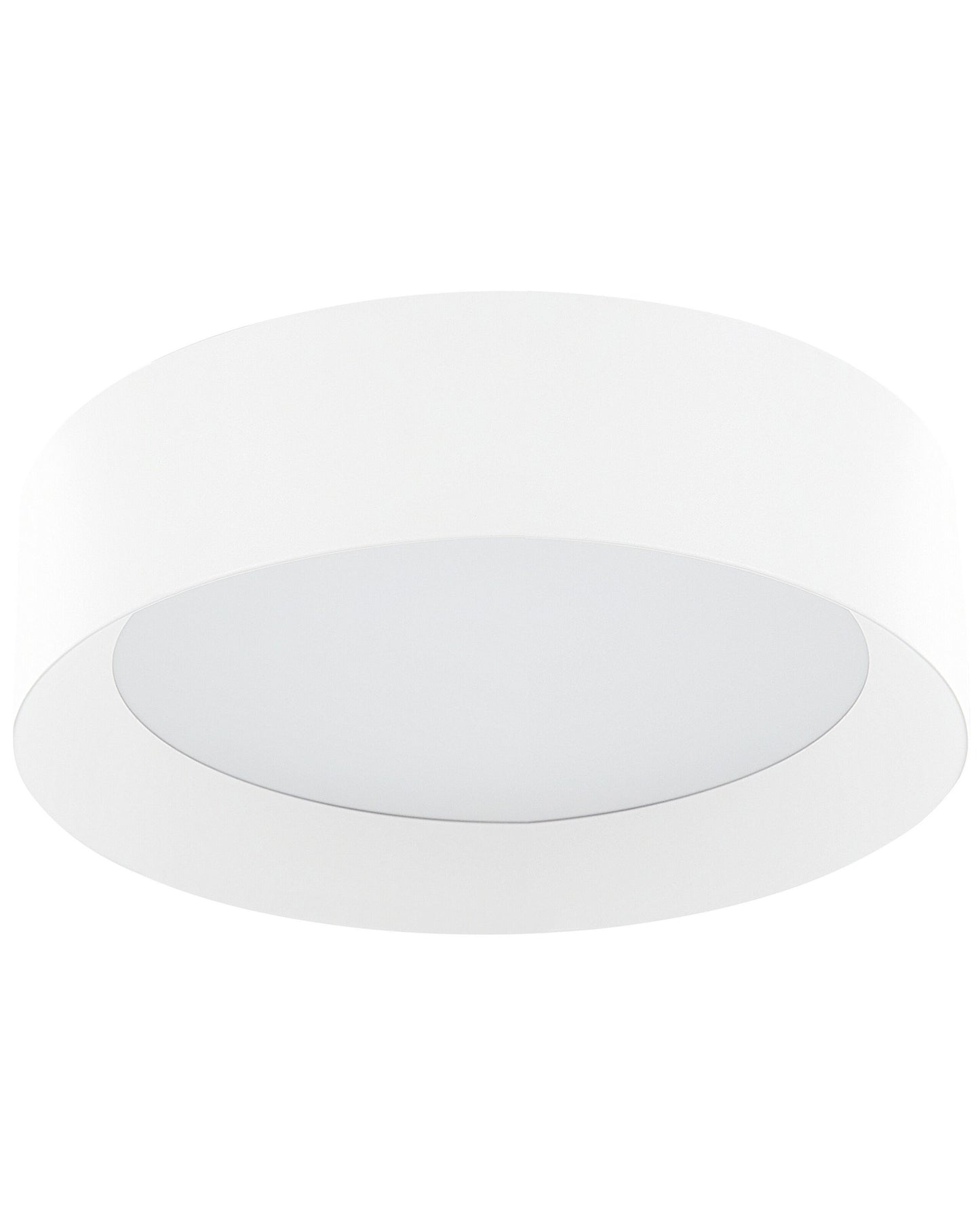Ceiling Lamp White Steel Integrated LED Round