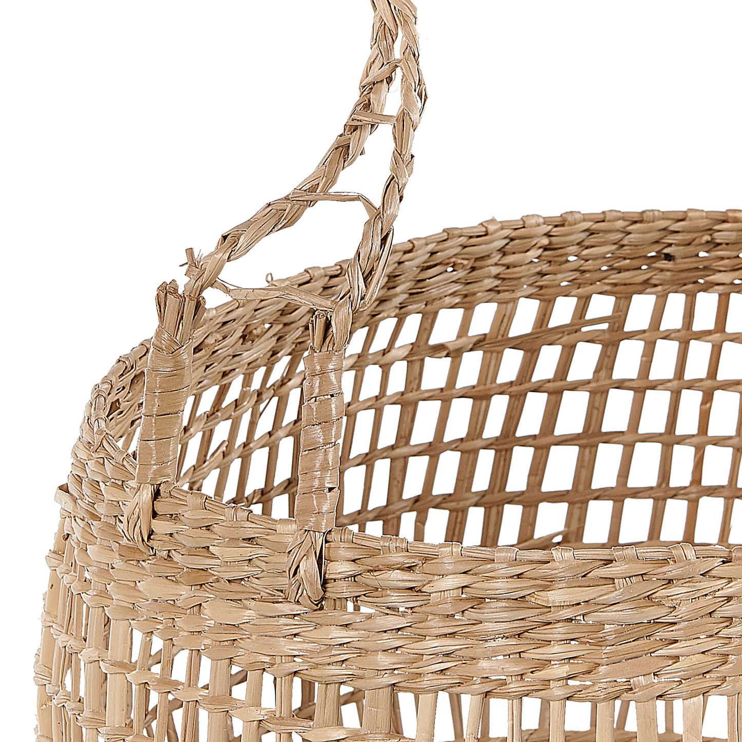 Seagrass Basket Set Of 3 With Handles Natural Storage