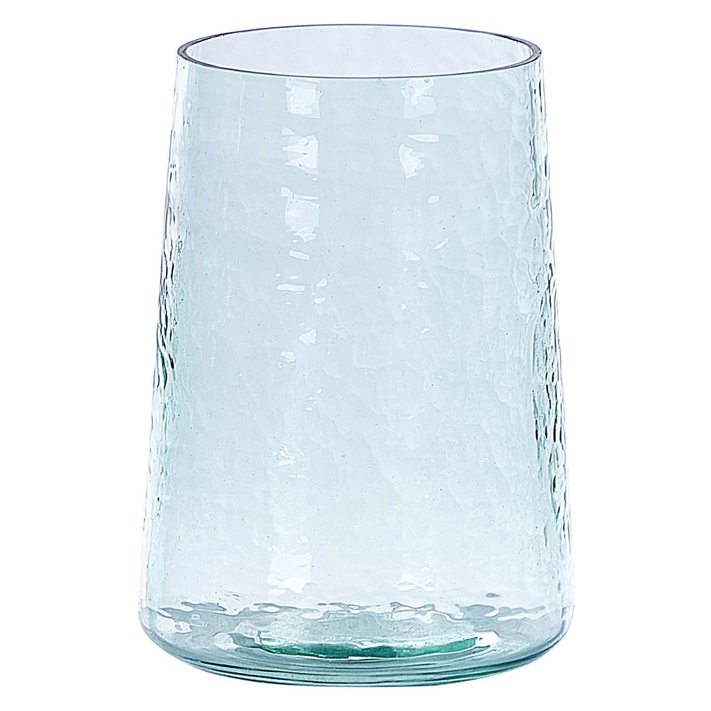 Set of 2 Vases Minimalist Clear Glass Decor